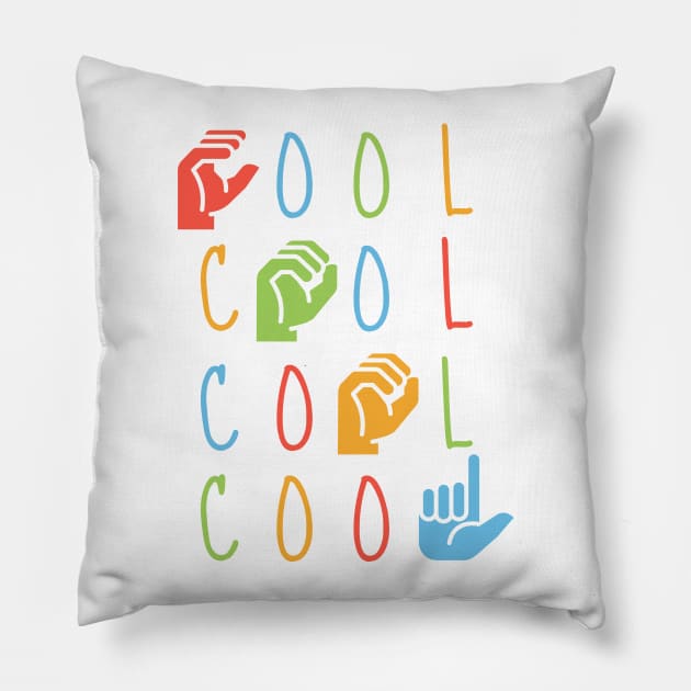 ASL Cool- American Sign Language Alphabet Pillow by Sweet Sign Language