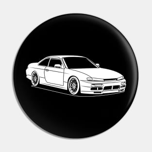 Jdm silvia white print 1 Pin