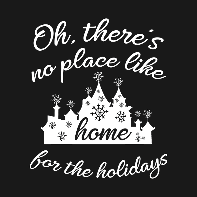 Castle Home for the Holidays in white - by fairytalelife