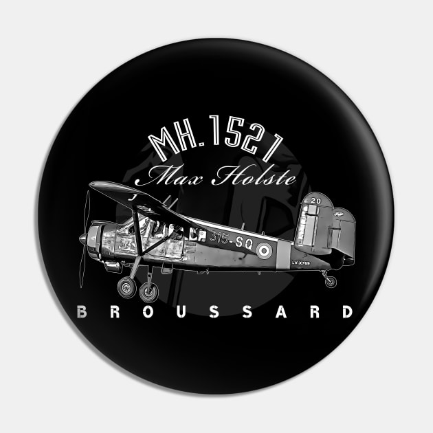 Max Holste MH.1521 Broussard Aircraft Pin by aeroloversclothing