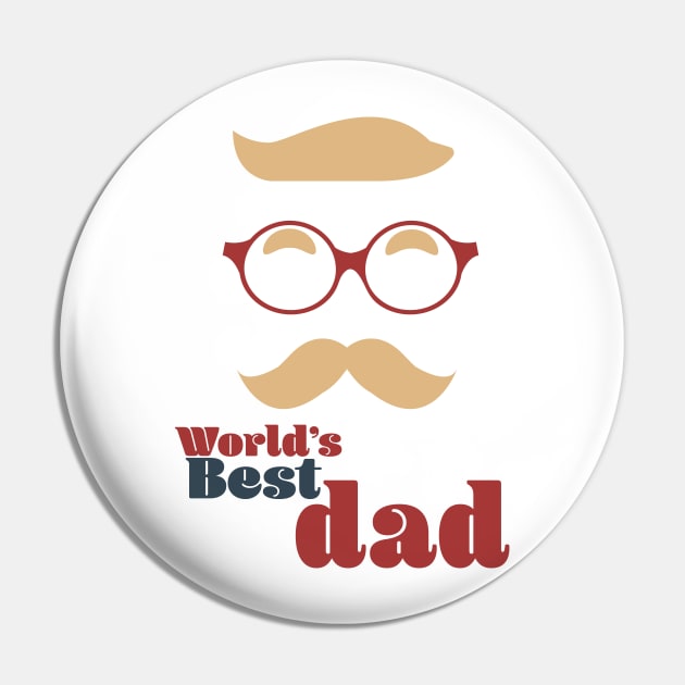 World's Best Dad Pin by nickemporium1