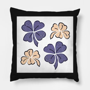 Very Peri Purple Clover Shamrock Pillow