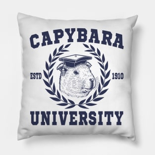 Capybara University Pillow