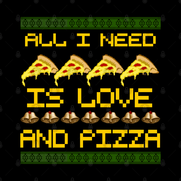 All i need is love and Pizza- pixel graphic by FlyingWhale369