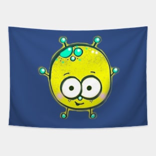 Cute Little Yellow Alien Tapestry