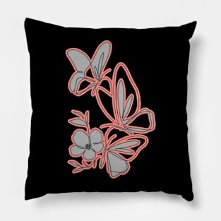 pretty butterfly digital art Pillow