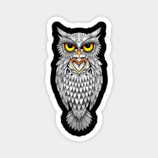 Owl Art Celtic Magnet