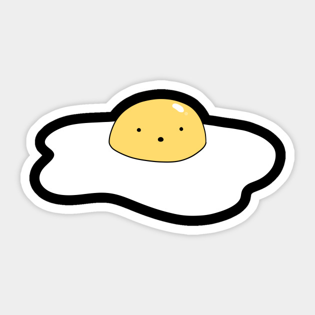 Cute Egg Yolk - Egg - Sticker | TeePublic