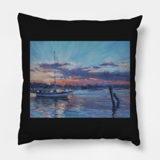 Hastings River Sunset Pillow