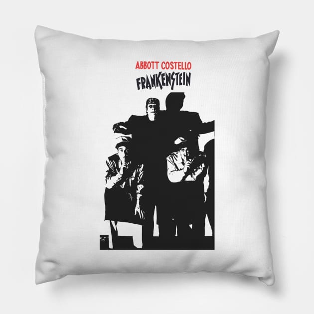 abbot and costello meet frankenstein Pillow by Verge of Puberty