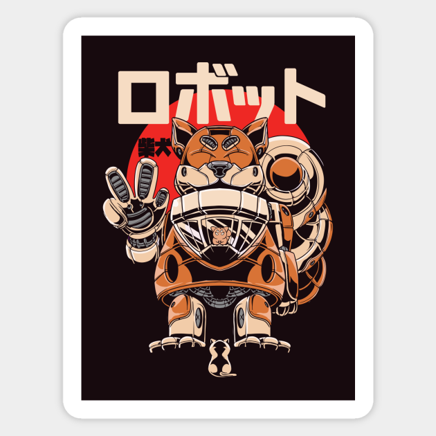 Manga Style Shiba Inu Mech Robot Anime Comic Cartoon Japanese - Shiba Inu - Sticker | TeePublic Manga Style Shiba Inu Mech Robot Anime Comic Cartoon Japanese - Shiba Inu - Sticker | TeePublic