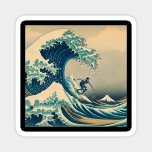 Kanagawa Surf Wave - Surfing meme Magnet
