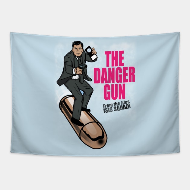 The Danger Gun Tapestry by Piercek25