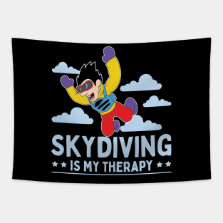 Skydiving Is My Therapy Tapestry