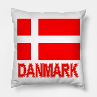 The Pride of Denmark (in Danish) - Danish National Flag Design Pillow