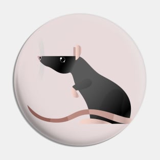 Black rat Pin