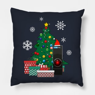 HAL 9000 Around The Christmas Tree 2001 A Space Odyssey Pillow