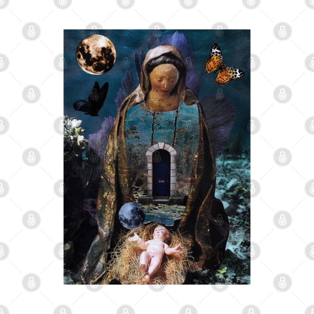 Jesus Christ Mother Mary Bible Statue Holy Spirit by seruniartworks