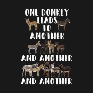 one donkey leads to another and another T-Shirt