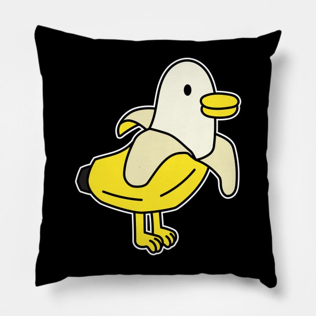 Banana Duck Pillow by rudypagnel