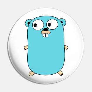 Go Lang logo Gopher Pin