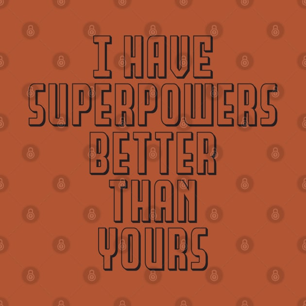 Superpowers black print by retropetrol