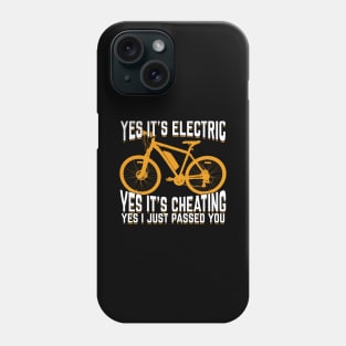 Electric Mountainbike E-Bike Bicycle Cyclist Gift Phone Case