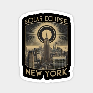 Solar eclipse apparel New York Magnet