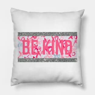 XOXO pink sparkly be kind Pillow