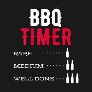 BBQ Imer Rare Medium Well Done Beer Steak Lover Cook Chef T-Shirt