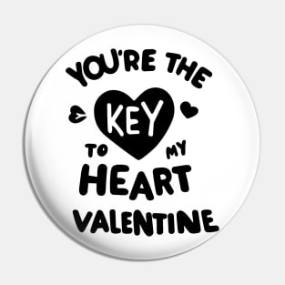 You're the Key to my Heart Valentine Pin