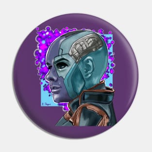 The cranky cyborg Pin