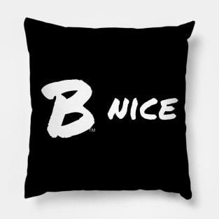 B Nice, White Pillow