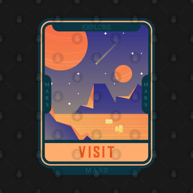 Visit Mars by BB Funny Store