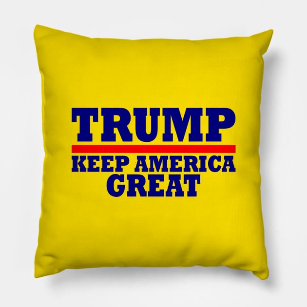 DONALD TRUMP Pillow by Milaino