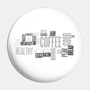 Breakfast word cloud Pin