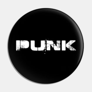 Punk bold logo Pin