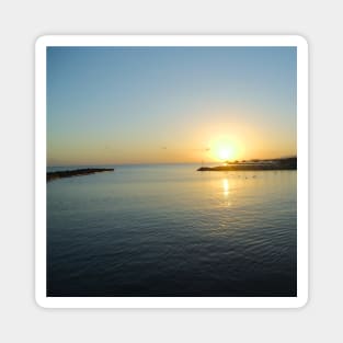 Summer Sunset In Crete sightseeing trip photography from city scape Crete Greece summer Magnet