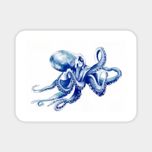 Octopus watercolour drawing Magnet