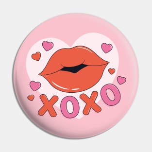 Valentine XOXO Pin