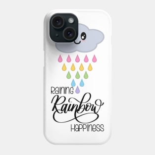 Raining Rainbow Happiness Kawaii Cute Rain Cloud Phone Case