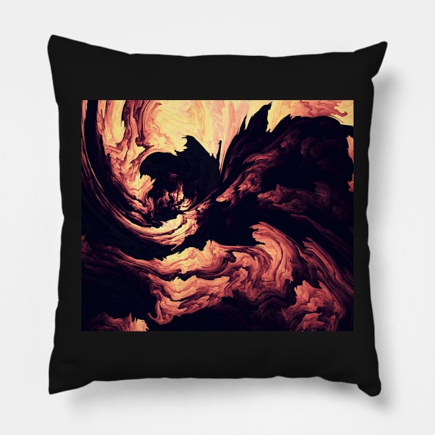 Black smoke Pillow by daghlashassan