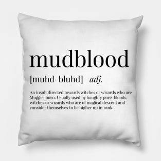 Mudblood Definition Pillow