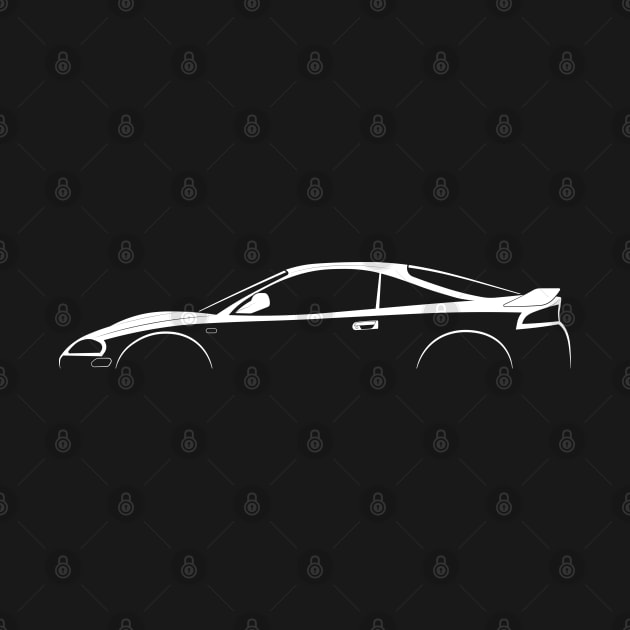 Mitsubishi Eclipse (1995) Silhouette by Car-Silhouettes