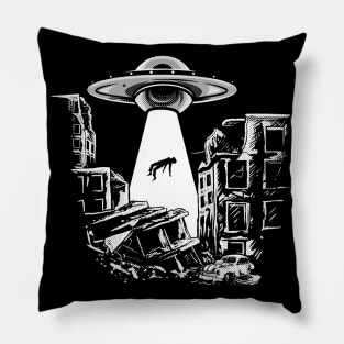 Spacecore Alien Abduction UFO UAP Pillow