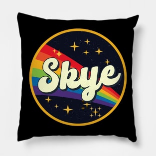 Skye // Rainbow In Space Vintage Style Pillow