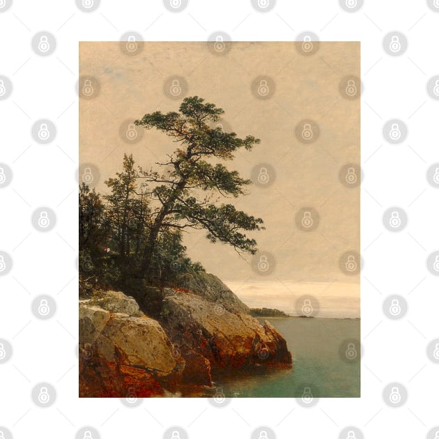 BY the sea pine tree Vintage Art by Vintage Mother