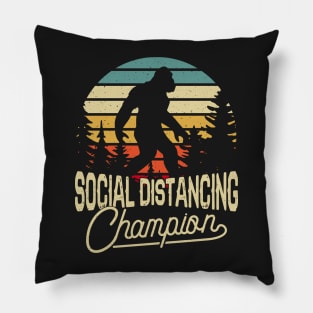 Social Distancing World Champions Funny Antisocial Introvert Pillow