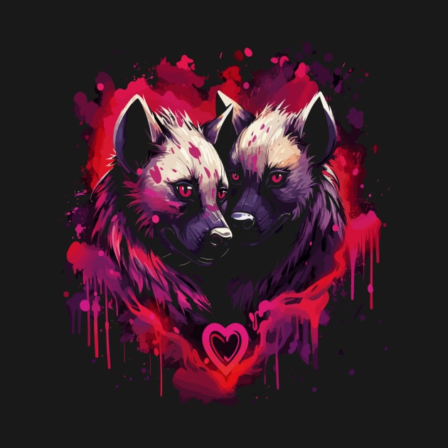 Hyena Couple Valentine by JH Mart