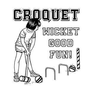 Lispe Croquet Wicket Good Fun! T-Shirt